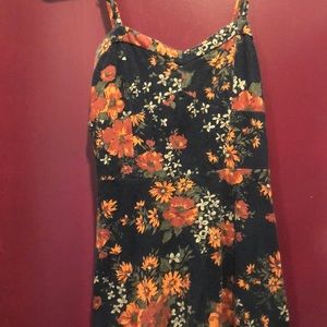 Aeropostale Floral Spaghetti-Strap Sun Dress